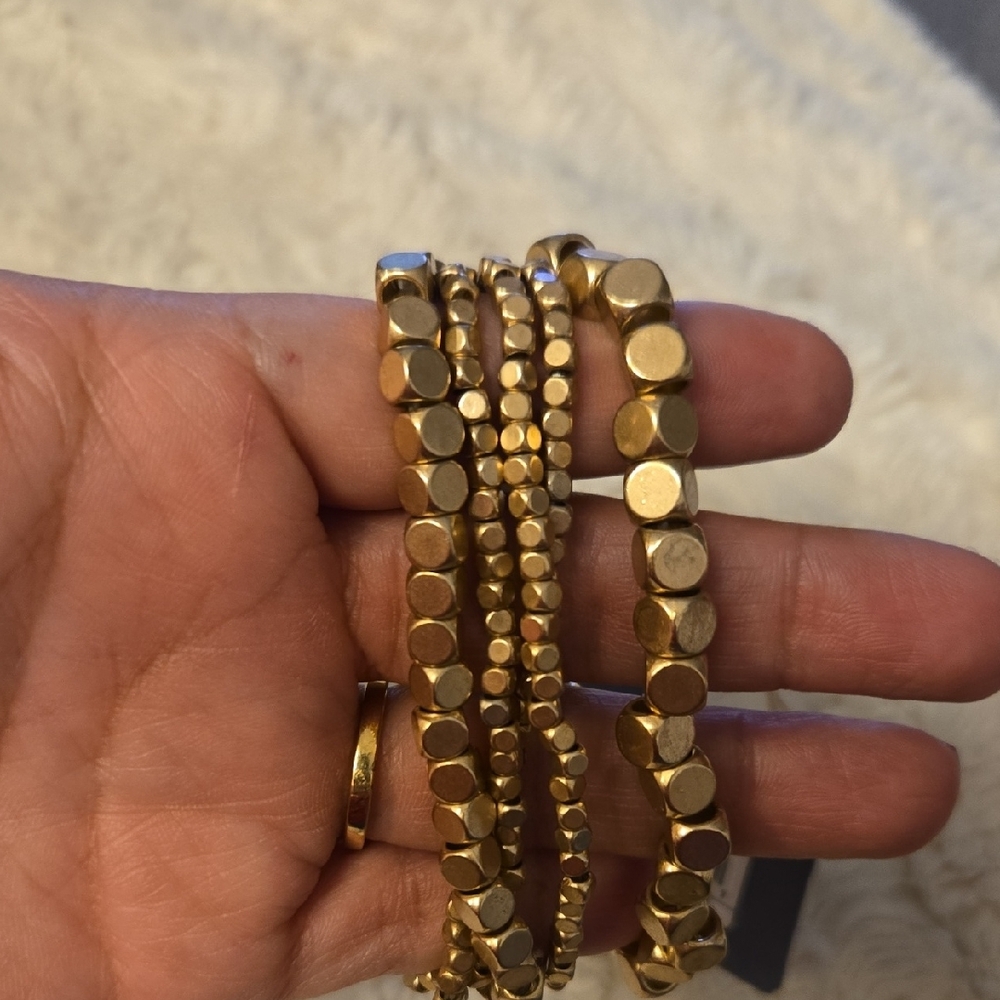 Universal Thread Metallic Gold Bracelet Collection - Picture 2 of 3